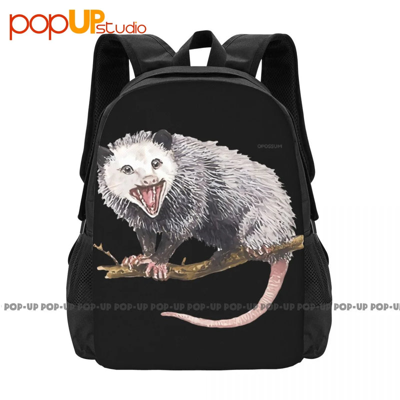 Opossum Possum Animal Backpack Large Capacity Bookbag Schoolbag Gymnast Bag