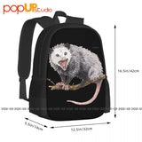 Opossum Possum Animal Backpack Large Capacity Bookbag Schoolbag Gymnast Bag