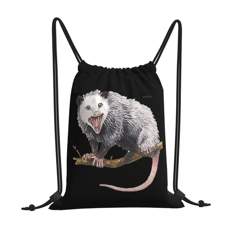 Opossum Possum Animal Drawstring Bags Gym Bag Bookbag