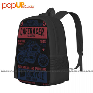 Caferacer Classic Biker Backpack Art Print 3D Printing Multi-function