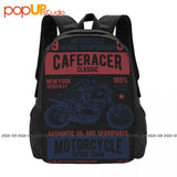 Caferacer Classic Biker Backpack Art Print 3D Printing Multi-function