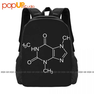 Caffeine Molecule Backpack Large Capacity Bookbag