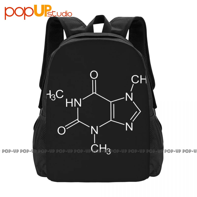 Caffeine Molecule Backpack Large Capacity Bookbag