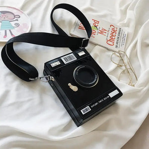 Women Box Shape Crossbody Bag Wide Shoulder Belt Handbag For Ladies