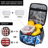 Camo Insulated Lunch Tote Bag Thermal Cooler Bento