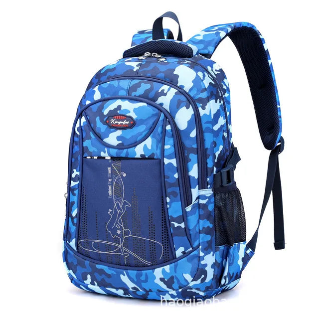 Camouflage Backpack Children School Bags Orthopedic Mochila For Teenagers Kids B