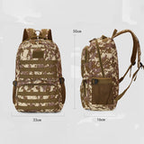 Men's Camo Tactical Backpack Large Capacity Outdoor Travel Bag