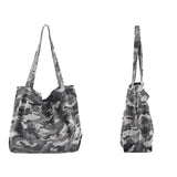 Camouflage Canvas Shoulder Bag Ladies Hand Bags Overize Purse Large Casual Bags