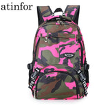 Colorful Unique Printing Bookbag Women Oxford Waterproof Child Backpack