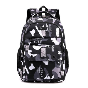 Camouflage Men Backpacks Travel Kids School Bag Military School