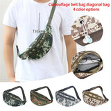Camouflage Men Waist Pack Zipper Pocket Military Bag