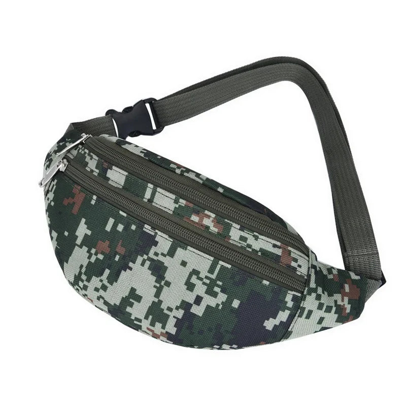 Camouflage Men Waist Pack Zipper Pocket Military Bag