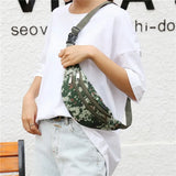 Camouflage Men Waist Pack Zipper Pocket Military Bag