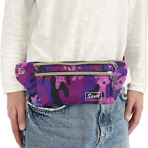 Camouflage Running Sports Waist Bag Fanny Pack Waterproof Gym Bum Belt Bag