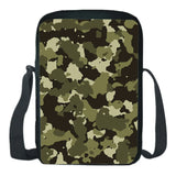 Camouflage Nylon School Backpack Messenger Bag