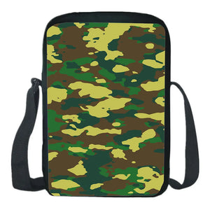Camouflage Nylon School Backpack Messenger Bag