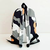 Camouflage Zipper Women Backpack Canvas School Bag Large Capacity
