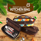 Waterproof Camping BBQ Tote Tableware