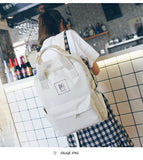 Canvas Women Backpack School Bag for girls Shoulder Bag