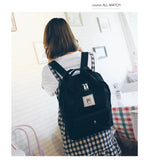 Canvas Women Backpack School Bag for girls Shoulder Bag