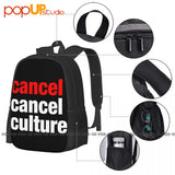 Cancel Culture Backpack - Gym & Sports Style Travel Bag