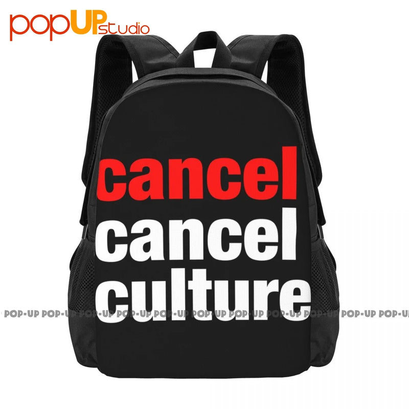 Cancel Culture Backpack - Gym & Sports Style Travel Bag