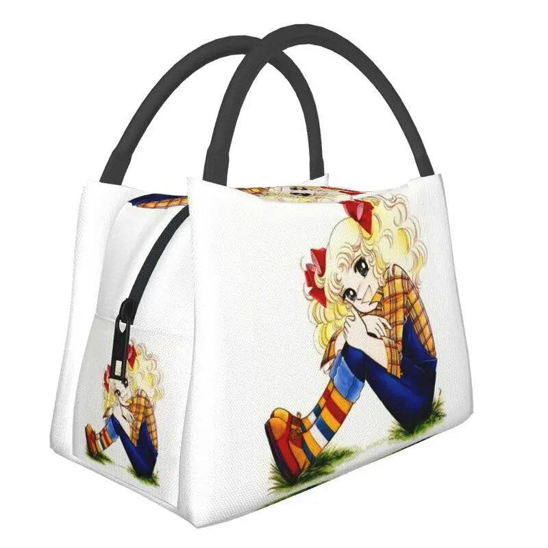 Candy Candy Anime Manga Lunch Tote Bag Women Reusable Cooler Thermal Food Lunch