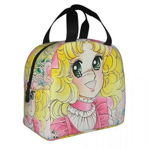 Candy Candy Insulated Lunch Bag Anime Manga Thermal Cooler Bento Box Women