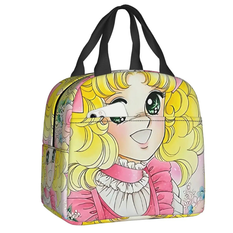 Candy Candy Insulated Lunch Bag Anime Manga Thermal Cooler Bento Box Women