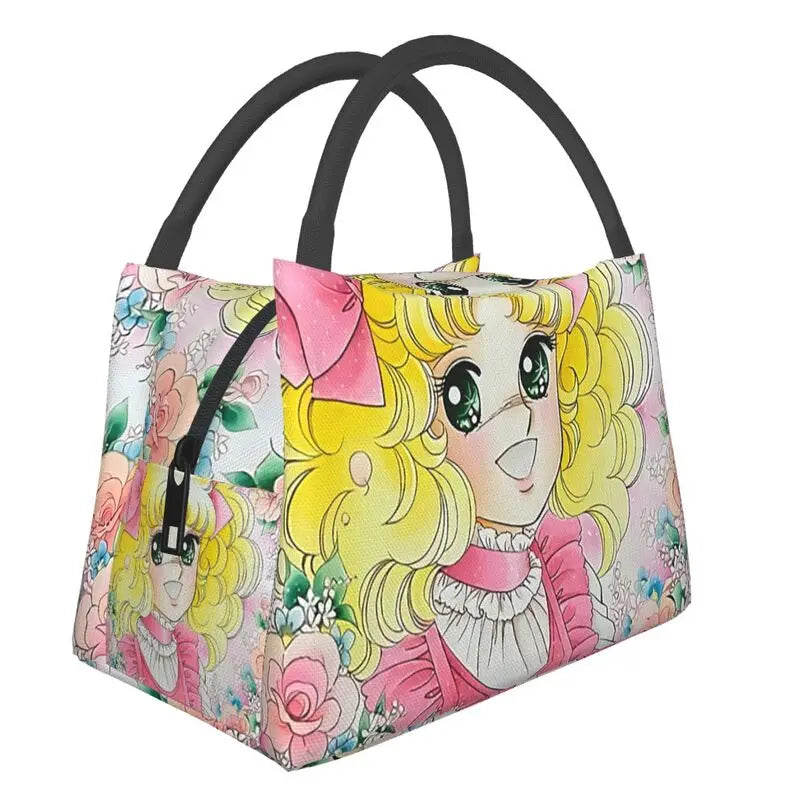 Candy Candy Insulated Lunch Bag Portable Tote for Office Outdo