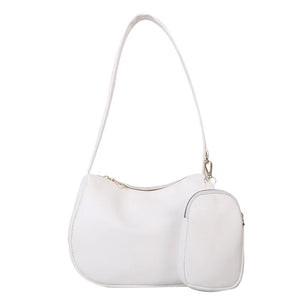 Women's Candy Bags PU Leather Shoulder Totes Underarm Handbag