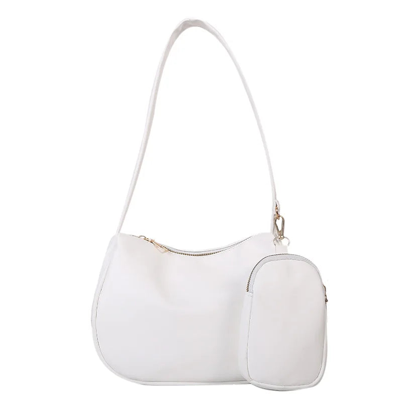 Women's Candy Bags PU Leather Shoulder Totes Underarm Handbag