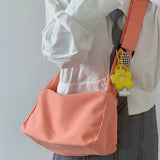 Candy Canvas Crossbody Bag for Women Small Square Bag