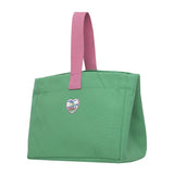 Candy Canvas Lunch Bag Portable Food Pouch Picnic Tote Handbag