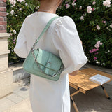 Crocodile Pattern Mini Bag for Women with Chain Strap