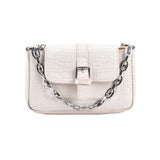Crocodile Pattern Mini Bag for Women with Chain Strap