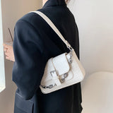 Crocodile Pattern Mini Bag for Women with Chain Strap