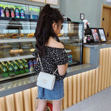 Kids Girls Pink Mini Bag Princess Chain Shoulder Handbag
