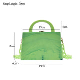 Tie Dye Acrylic Clutch Bag with Chain