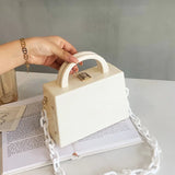 Tie Dye Acrylic Clutch Bag with Chain