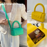 Candy Handbags Women PU Leather Clutches Cross-body Bags Style Messenger