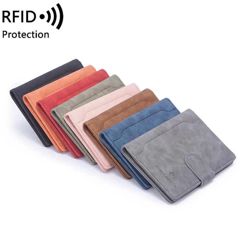 Passport Bag Buckle Short Document Holder for Travel