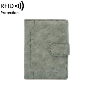 Passport Bag Buckle Short Document Holder for Travel
