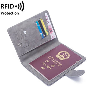 Passport Bag Buckle Short Document Holder for Travel