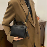 Women's Candy Square Bag Soft PU Leather Crossbody Handbag
