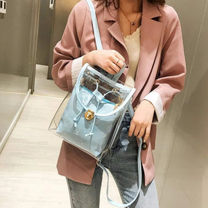 Candy Summer Sweet Jelly Backpacks Waterproof PVC Transparent Backpack