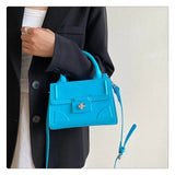 Candy Thread Shoulder Bag Lock Chain Crossbody HandBags Purse