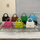 Candy Thread Shoulder Bag Lock Chain Crossbody HandBags Purse