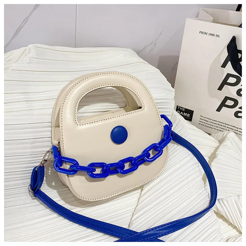 Candy Tote Bag Handbag Panelled Crossbody Bag QH-187