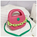 Candy Tote Bag Handbag Panelled Crossbody Bag QH-187